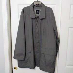Vintage Y2K Carol Cohen Mens Long Jacket Coat Iridescent Grey  L